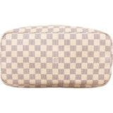 Louis Vuitton Monogram Damier Azur Canvas Neverfull MM Shoulder Bag