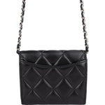 Chanel Quilted Lambskin CC Single Flap Wallet on Chain - vintageandkickz
