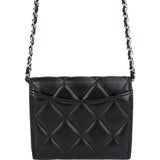 Chanel Quilted Lambskin CC Single Flap Wallet on Chain - vintageandkickz