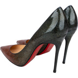 Christian Louboutin Glitter Ombre Patent Leather Decollete So Kate 100 Pumps (36)