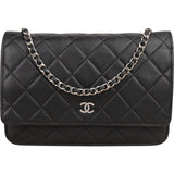 Chanel Quilted Lambskin Wallet On Chain Crossbody Bag
