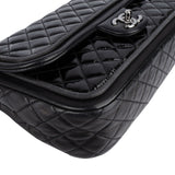 Chanel Quilted Patent Leather Single Flap Crossbody Bag