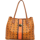 MCM Monogram Visetos Tote Croc-Embossed Liz Shoulder Bag