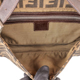 Fendi Monogram FF Zucca Baguette Shoulder Bag
