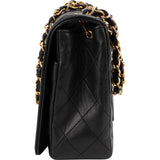 Chanel Quilted Lambskin 24K Gold Single Flap Shoulder Bag