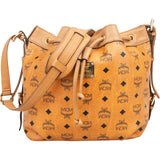 MCM Monogram Visetos Drawstring Bucket Crossbody Bag