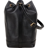 Louis Vuitton Noir Epi Leather Sac Noé Grande Shoulder Bag