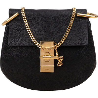 Chloé Grained Leather Small Drew Crossbody Bag