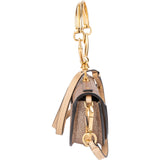 Chloé Metallic Grained Leather Nile Bracelet Minaudière Crossbody Handbag