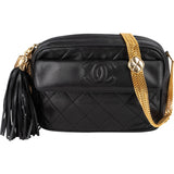 Chanel Quilted Lambskin Tassel Camera Special Chain Crossbody Bag