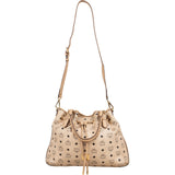 MCM Monogram Visetos Dessau Drawstring Handbag