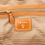 Prada Raffia and Leather Studded Handbag