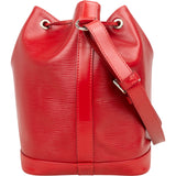 Louis Vuitton Red Epi Leather NM Sac Noé Petit Shoulder Bag