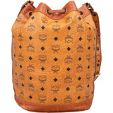 MCM Monogram Visetos Drawstring Bucket Crossbody Bag