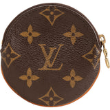 Louis Vuitton Monogram Canvas Round Coin Purse Wallet