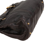Burberry Pebbled Leather Baynard Tote Handbag
