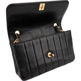 Chanel Vertical Quilted Lambskin 24K Gold Single Flap Crossbody Bag