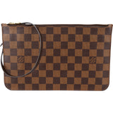 Louis Vuitton Monogram Damier Ebene Canvas Neverfull PM Pochette Accessoires Clutch