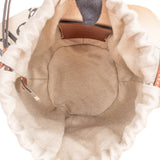 Chloé x Mifuko Raffia Woody Calfskin Bucket Crossbody Bag