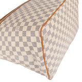 Louis Vuitton Monogram Damier Azur Canvas Saleya GM Tote Shoulder Bag