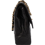 Chanel Quilted Lambskin Bicolor Double Flap Shoulder Bag