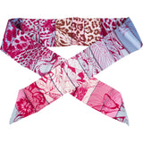 Hermès Jungle Love Rainbow Silk Twilly Tuch Scarf