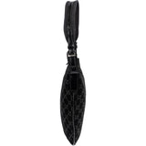 Gucci Monogram GG Suede Half-Moon Hobo Shoulder Bag