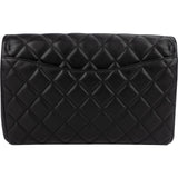 Chanel Quilted Lambskin Palladium Single Flap Shoulder Bag