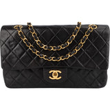 Chanel Quilted Lambskin 24K Gold Medium Double Flap Shoulder Bag