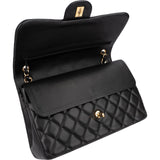 Chanel Quilted Lambskin Jumbo Double Flap Crossbody Bag