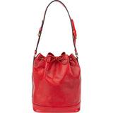 Louis Vuitton Red Epi Leather Sac Noé Grande Shoulder Bag