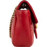 Gucci Matelassé Leather GG Marmont Small Crossbody Bag