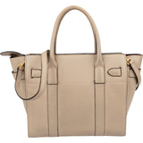 Mulberry Grained Leather Zipped Bayswater Handbag
