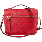 Louis Vuitton Red Leather Monogram Empreinte Métis Handbag