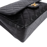 Chanel Quilted Caviar Leather Jumbo Single Flap Crossbody Bag