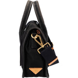 Prada Black Canapa Pattina Handbag