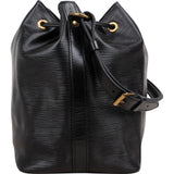 Louis Vuitton Noir Epi Leather Sac Noé Petit Shoulder Bag