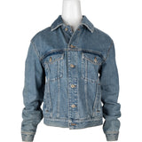 Loewe Blue Anagram Embroidered Denim Jacket (42)