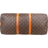Louis Vuitton Monogram Canvas Keepall 50 Bandoulière Travel Bag