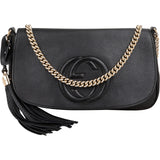 Gucci Pebbled Leather Soho Chain Tassel Crossbody Bag