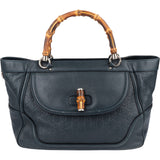 Gucci Guccissima Leather Bamboo Top Handle Tote Handbag