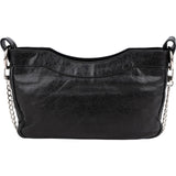 Balenciaga Black Leather City Mini Pochette Crossbody Bag