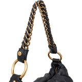 Prada Black Nappa Gauffre Chain Shoulder Bag