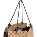 Gucci Monogram GG Canvas Braided Strap Shoulder Bag