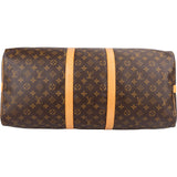 Louis Vuitton Monogram Canvas Keepall 55 Bandoulière Travel Bag