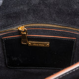 Miu Miu Black Calfskin Chain Handle Shoulder Handbag