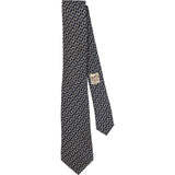 Hermès H Chain Link Pattern Silk Tie Krawatte