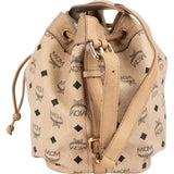 MCM Monogram Visetos Drawstring Bucket Crossbody Bag
