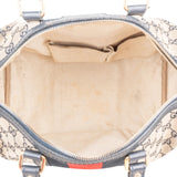 Gucci Monogram GG Canvas Web Stripe Boston 30 Handbag