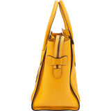 Céline Yellow Drummed Calfskin Luggage Tote Handbag